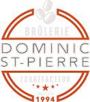 brulerie dominic st pierre logo fond noir